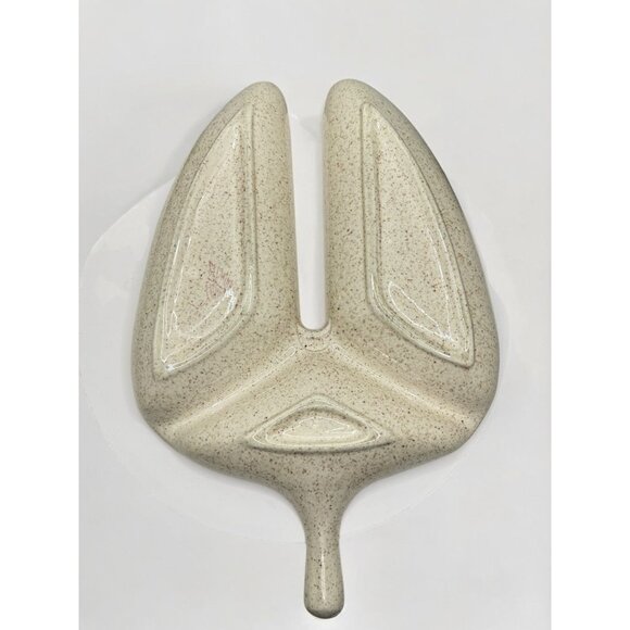 Vintage Red Wing Pottery Bob White Quail Pattern Triple Section Serving Bowl Rel - Picture 7 of 11